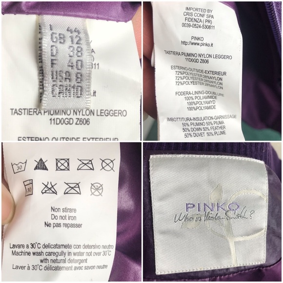 Pinko Jackets & Coats Pinko Purple Puffer Coat Size 8 Poshmark